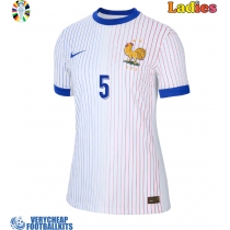 France Jules Kounde #5 Replica Away Shirt Ladies Euro 2024 Short Sleeve
